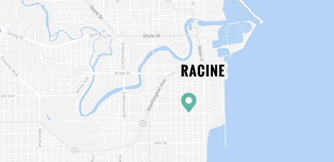 Racine Criminal Law office map: Directions to Grieve Law