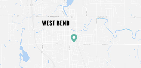 Directions to Grieve Law in West Bend: Map
