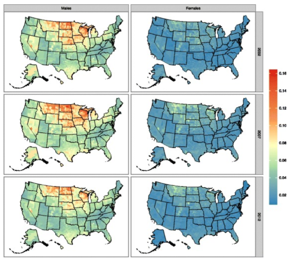 Drunk Driving Deaths By County